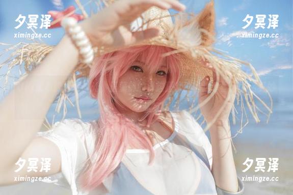 Uki雨季的泳装时光，玉藻前的海边狂欢！精选套图，莫名其妙的欢乐