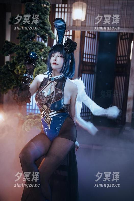 秋和柯基全套透明兔女郎图集，兔耳朵都快被萌化了！